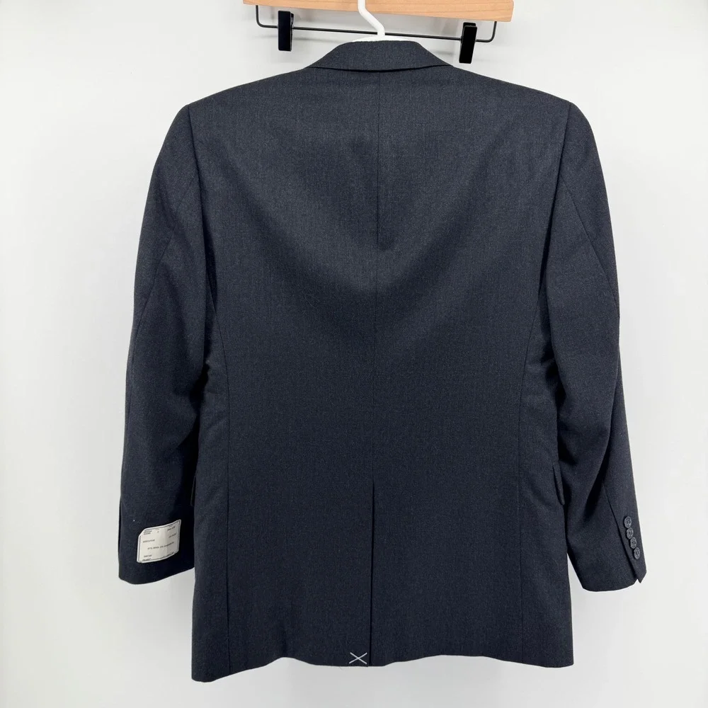 Jos A Bank Executive Collection Wool Cashmere Blazer 38R Charcoal Gry Sport Coat